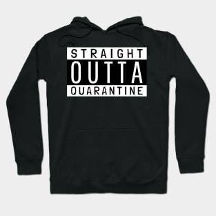 Straight Outta Quarantine Funny Lockdown Survivor Hoodie